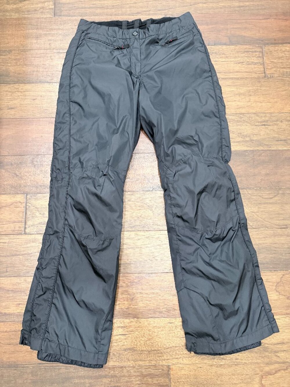 Vuarnet Sport Women's Ski Pants L Black Insulated Snow Pants Vintage France